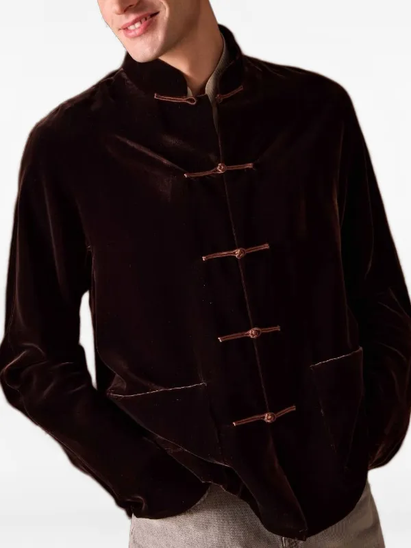 Shanghai Tang ベルベット ジャケット | パープル | FARFETCH JP