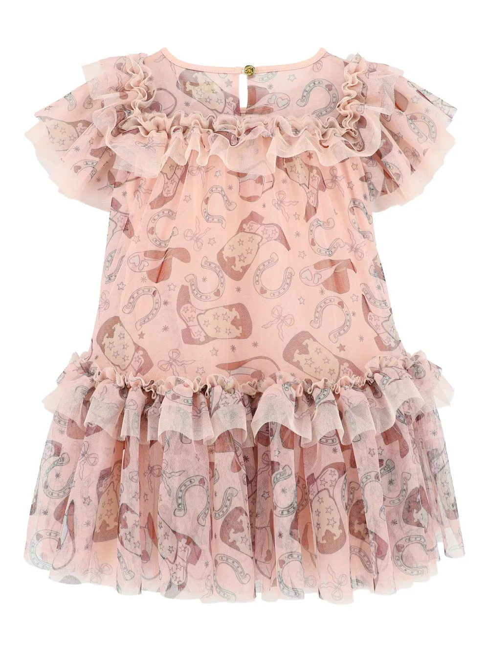 ANGEL'S FACE KIDS Jurk met ruches en rodeoprint Roze