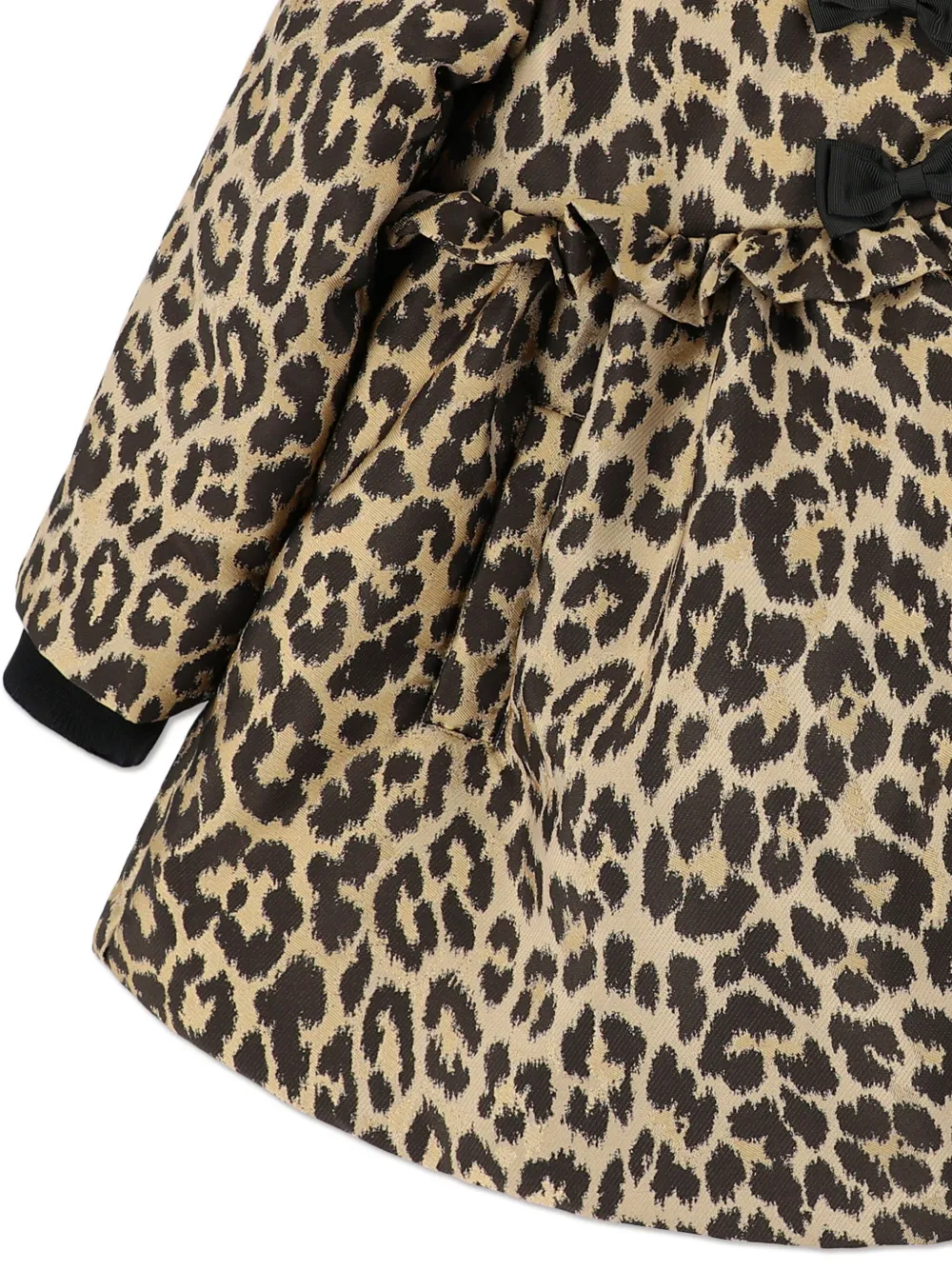 Angel's Face Angels Face Girls Harmony Leopard Coat In Neutral