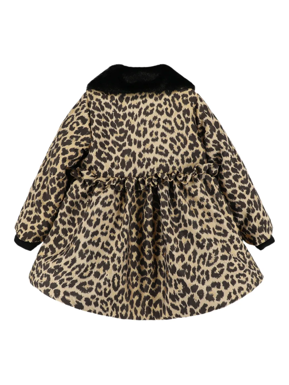 ANGEL'S FACE KIDS leopard-print ruffled coat | Girls Faux Fur Coats | Image 2