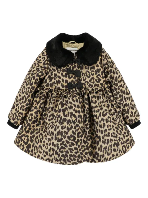 ANGEL'S FACE KIDS leopard-print ruffled coat