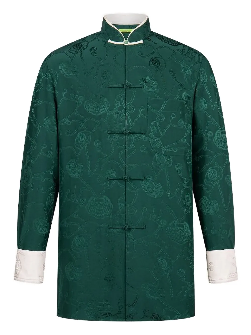 jacquard silk shirt
