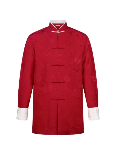 Shanghai Tang camisa de seda en jacquard