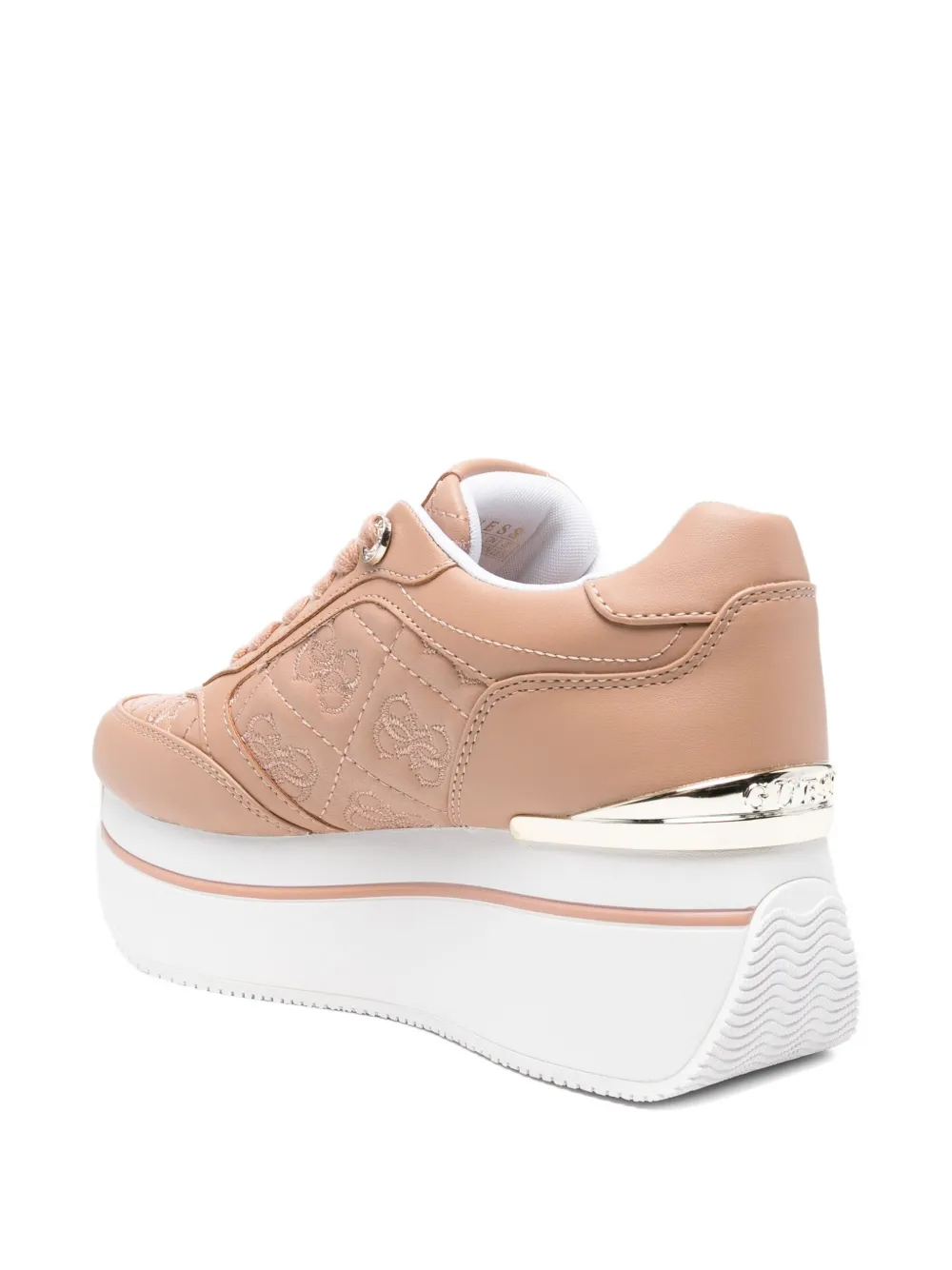 GUESS USA logo-plaque platform sneakers Neutrals