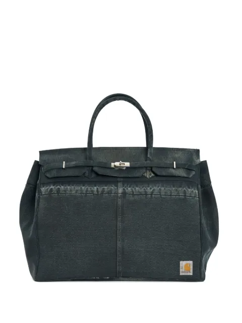 ANOTHER CHANCE clasp-fastening canvas tote bag