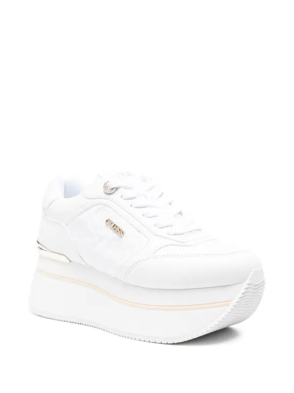 GUESS USA Tenis Con Plataforma y Logo Blanco FARFETCH CO - Main Image