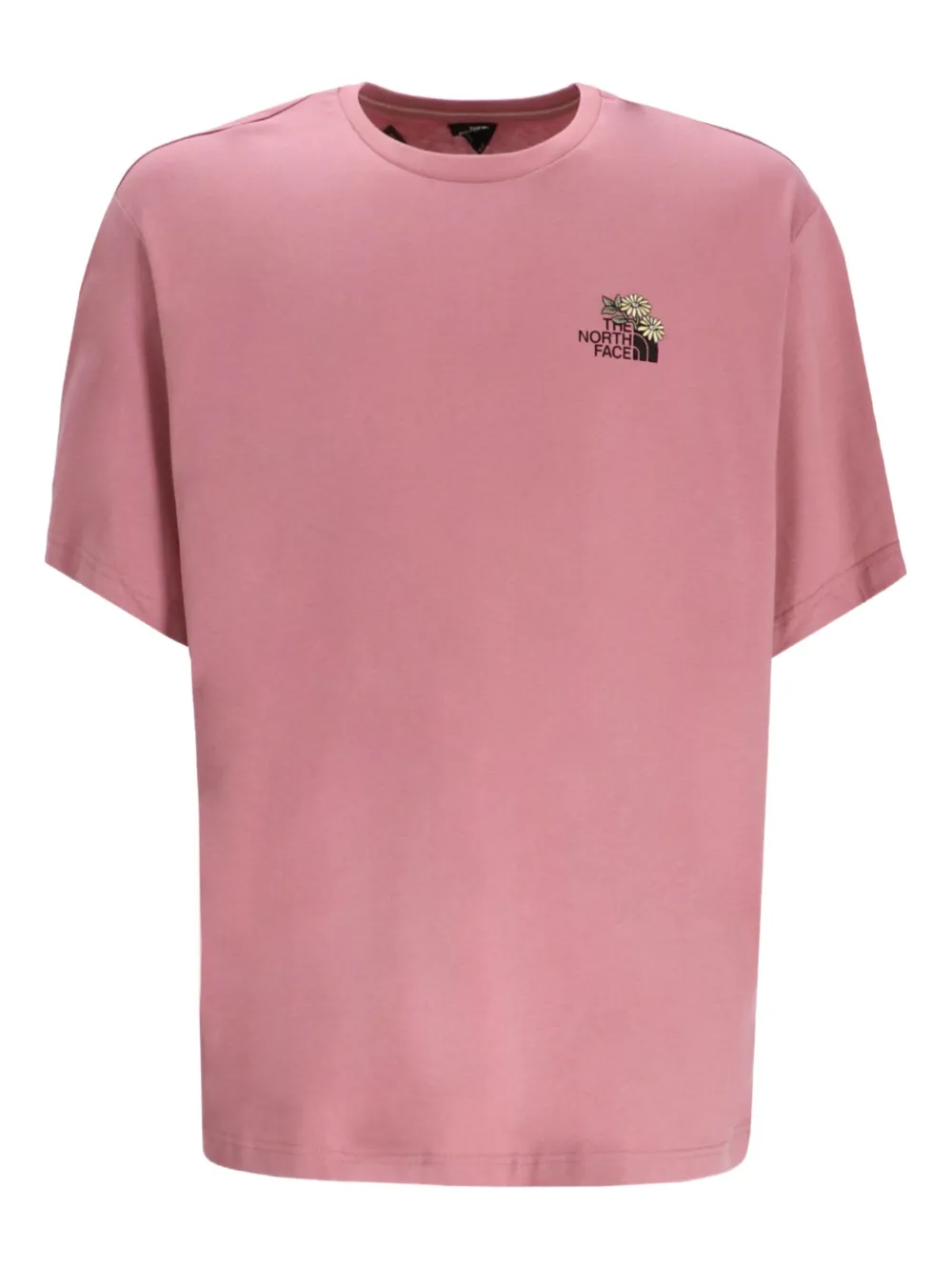 The North Face T-shirt met borduurwerk Roze
