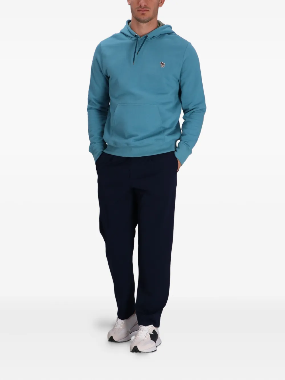 Paul Smith Hoodie met logopatch Blauw