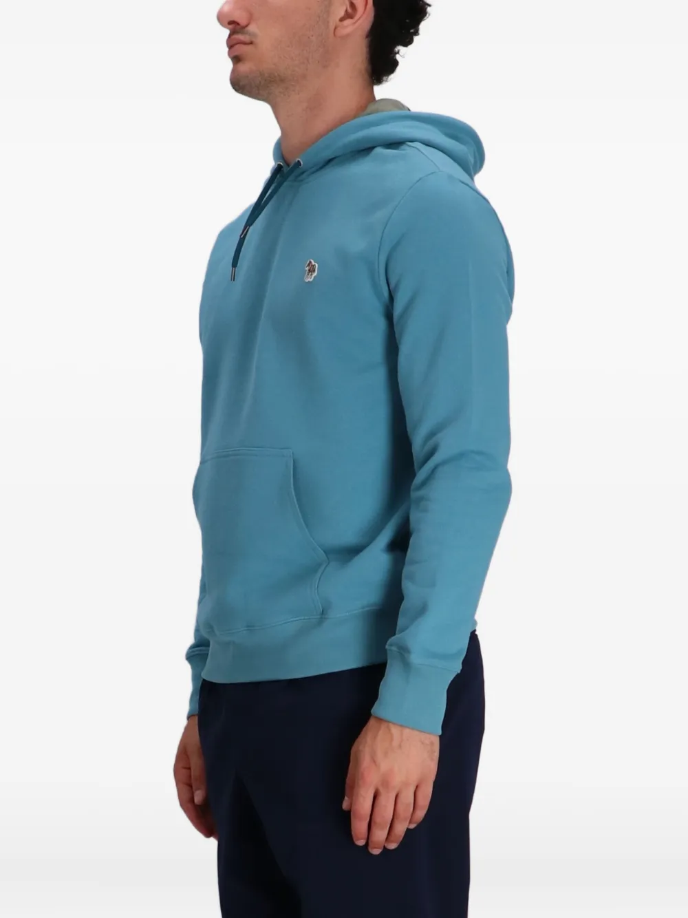 Paul Smith Hoodie met logopatch Blauw