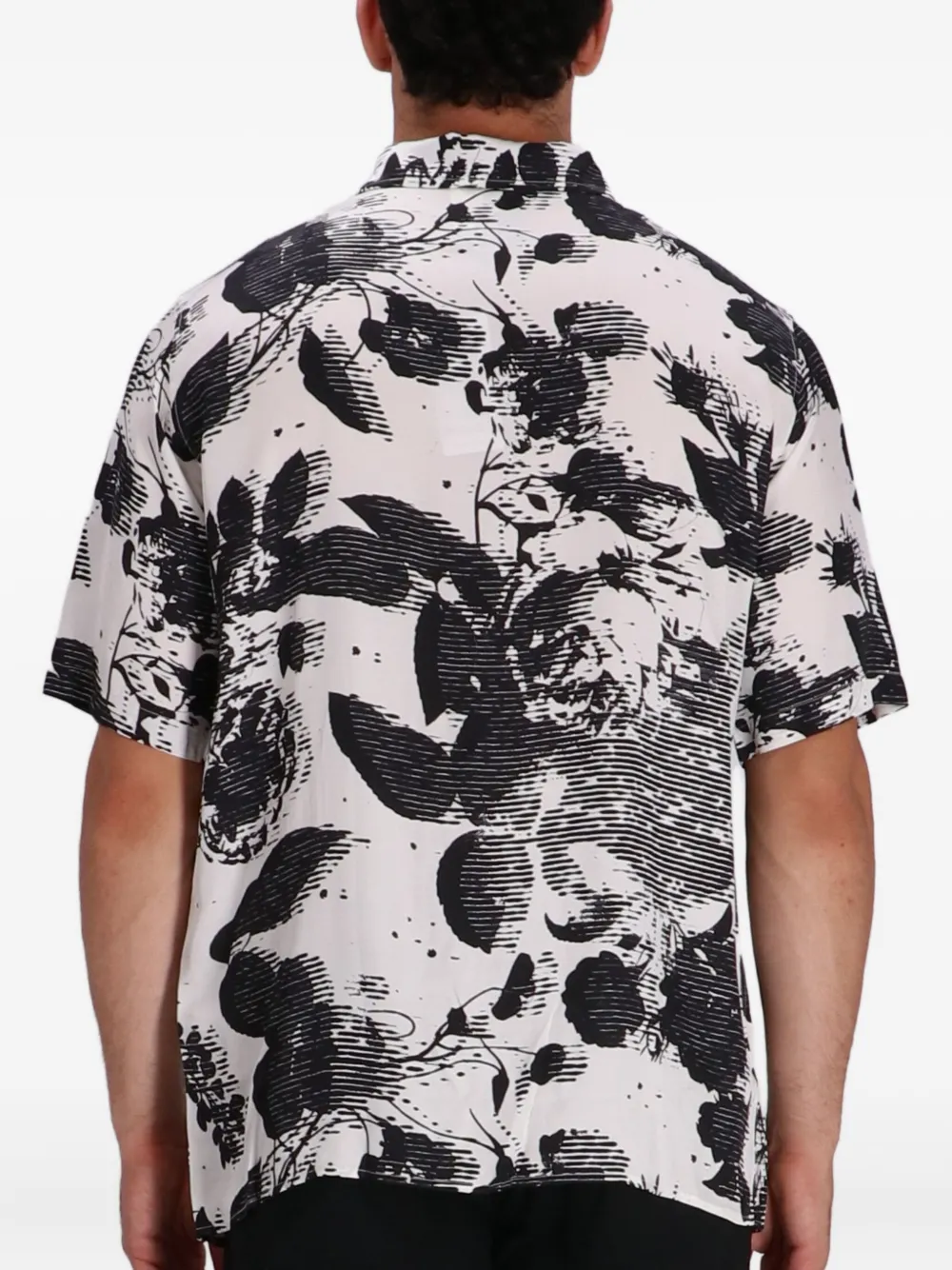 Armani Exchange Overhemd met bloemenprint Wit