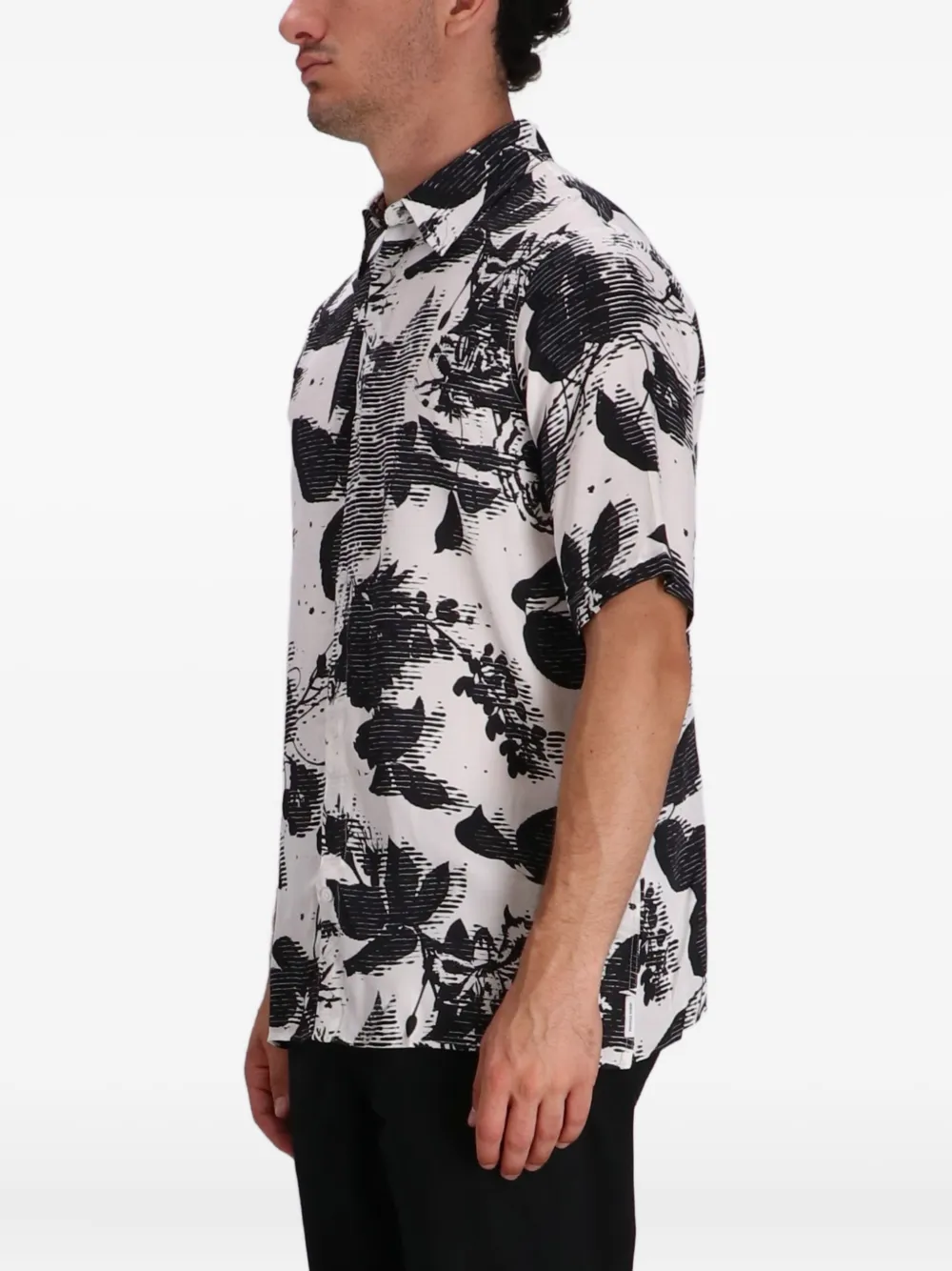 Armani Exchange Overhemd met bloemenprint Wit