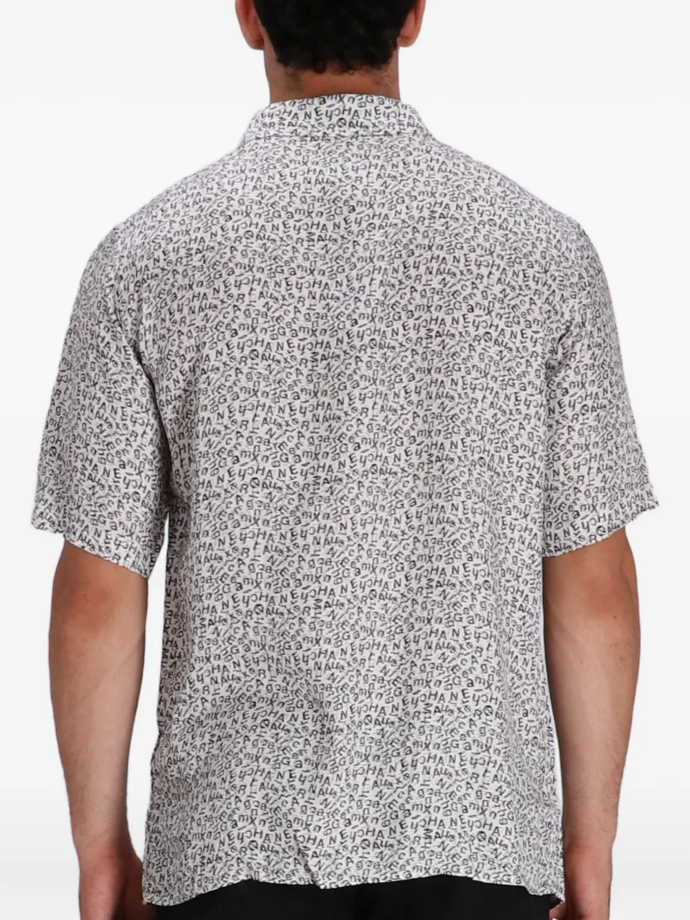 Armani Exchange Overhemd met print Wit