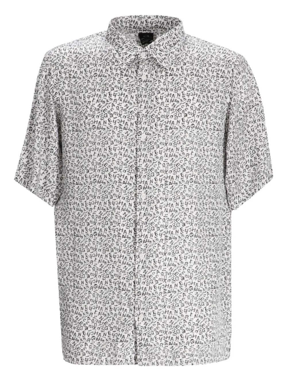 Armani Exchange Overhemd met print Wit