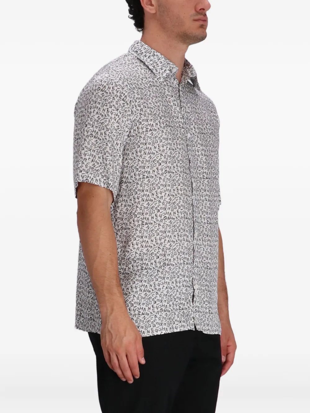 Armani Exchange Overhemd met print Wit