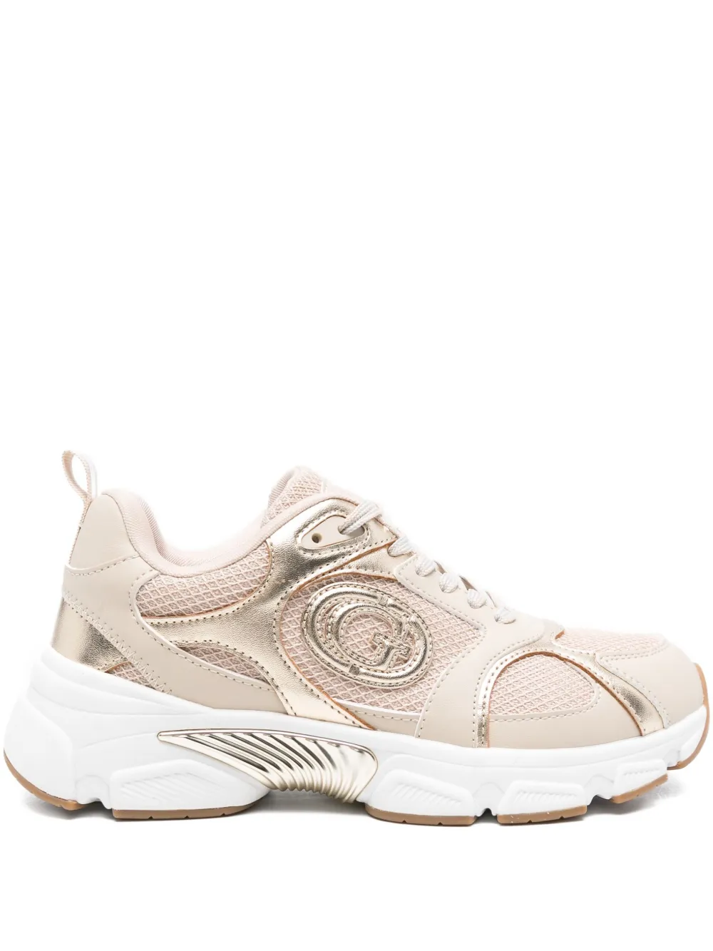 GUESS USA mesh-panel sneakers Beige