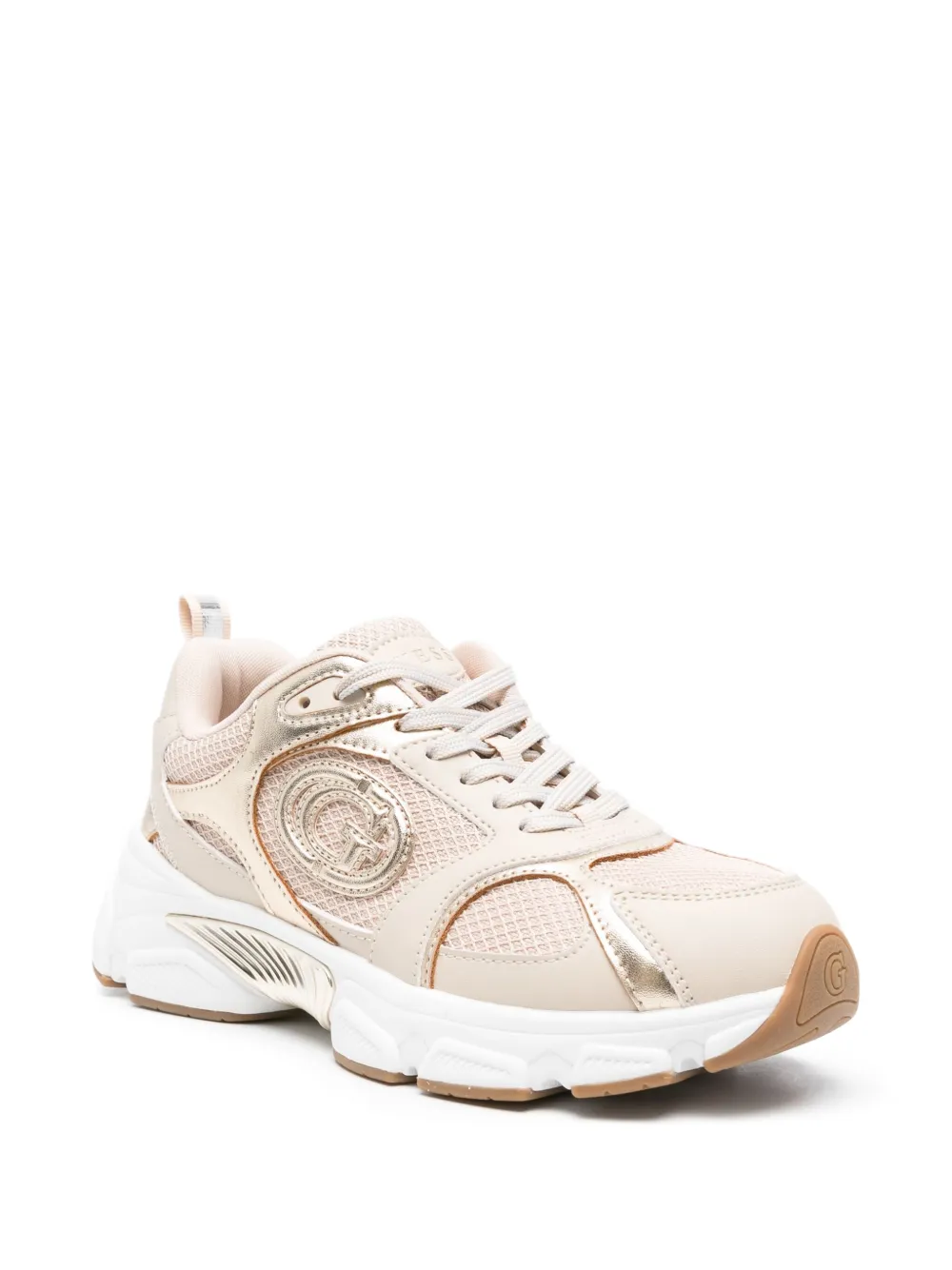 GUESS USA mesh-panel sneakers - Beige