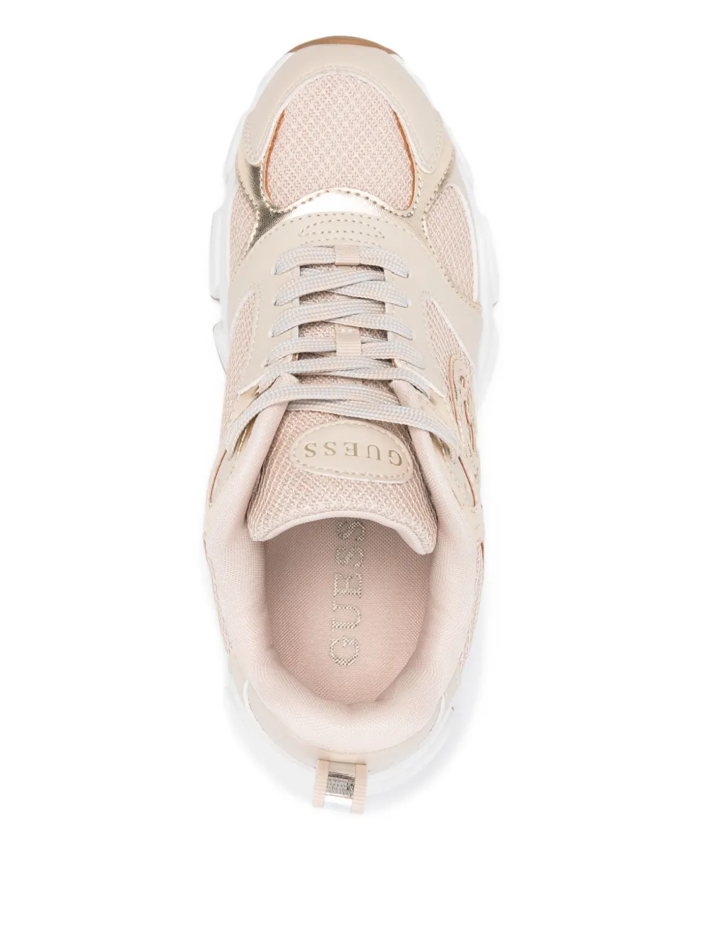 GUESS USA mesh-panel sneakers Beige