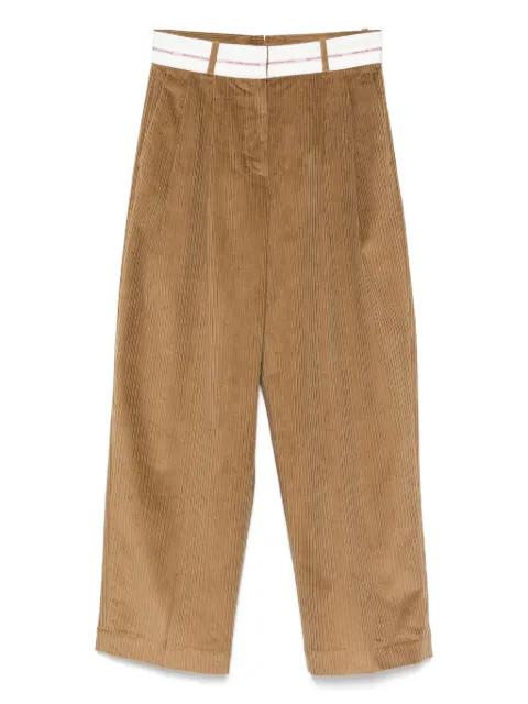 Nine In The Morning pleated corduroy trousers