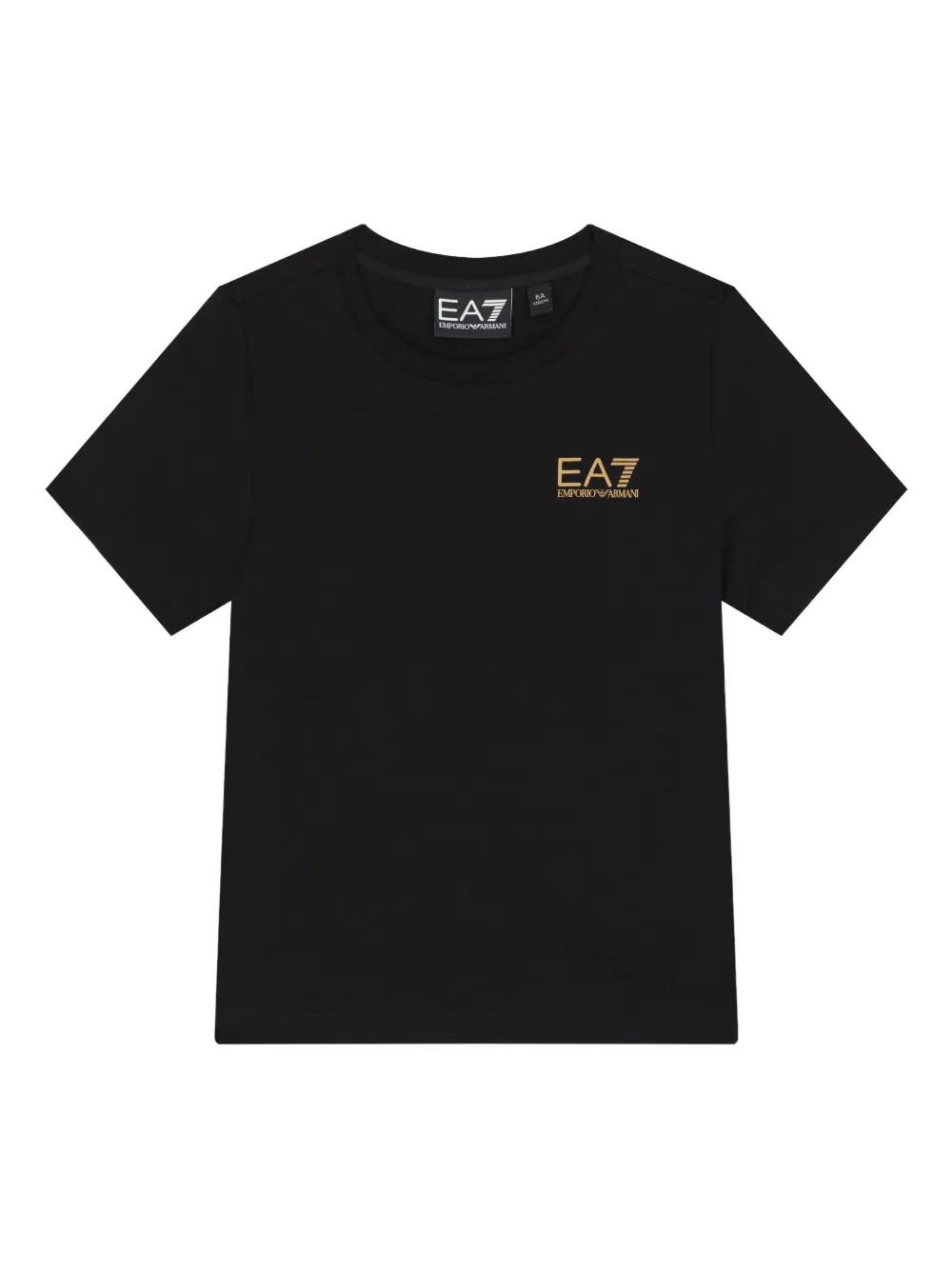 Emporio Ar i Kids logo t-shirt Zwart