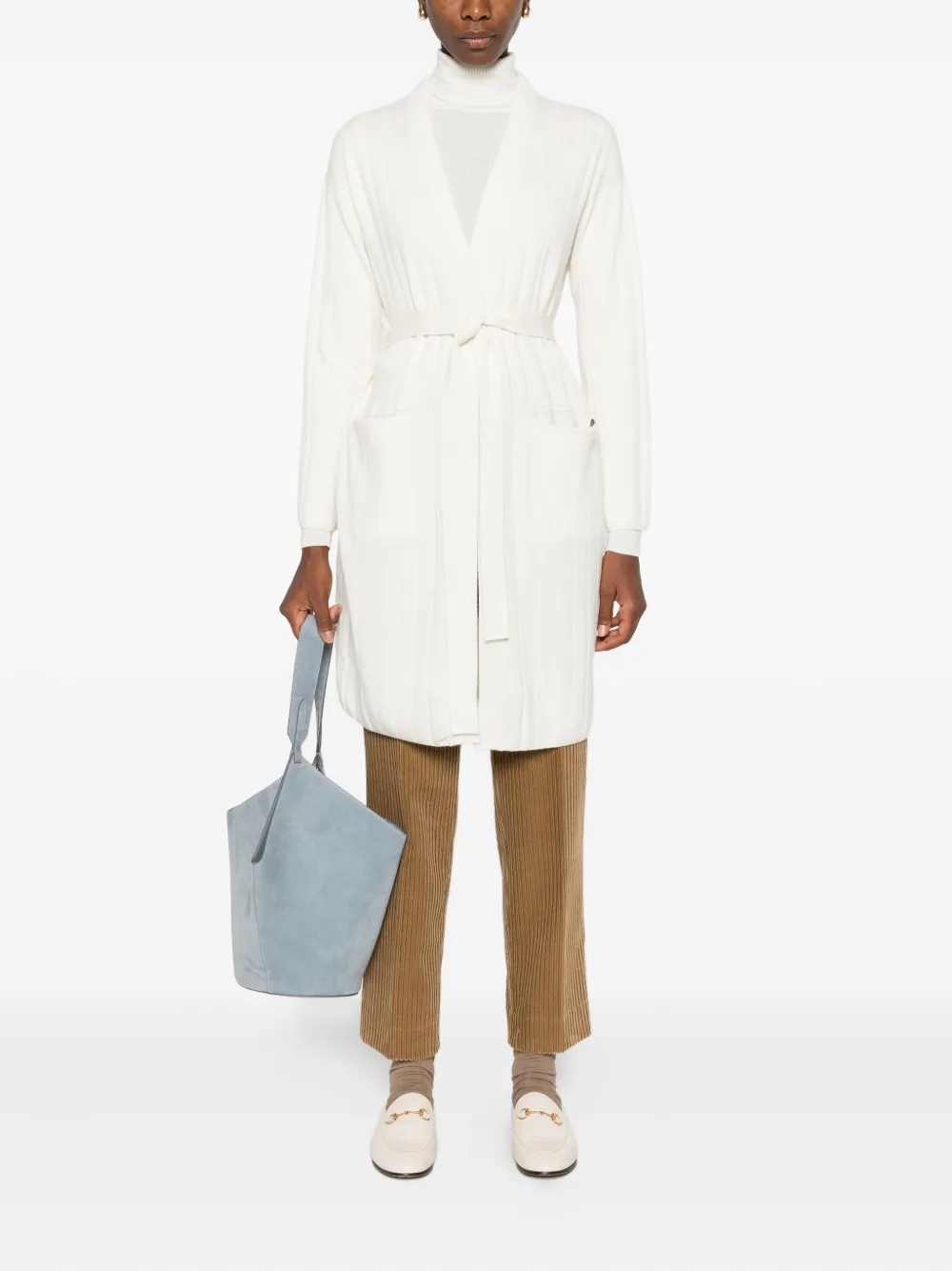 Max Mara Kasjmier vest Wit