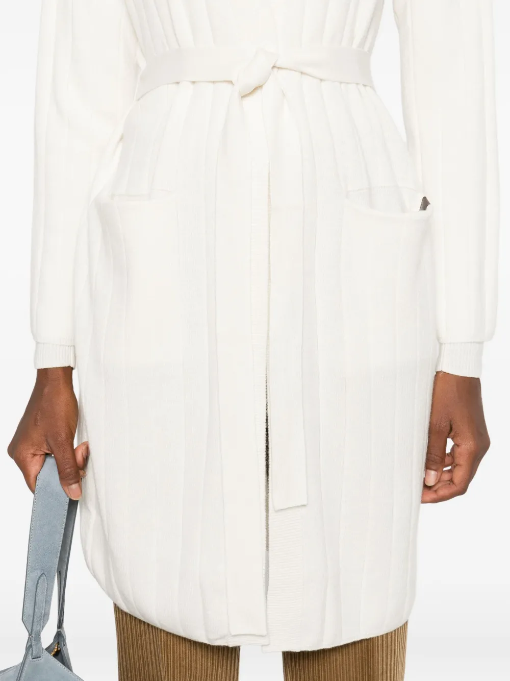 Max Mara Kasjmier vest Wit
