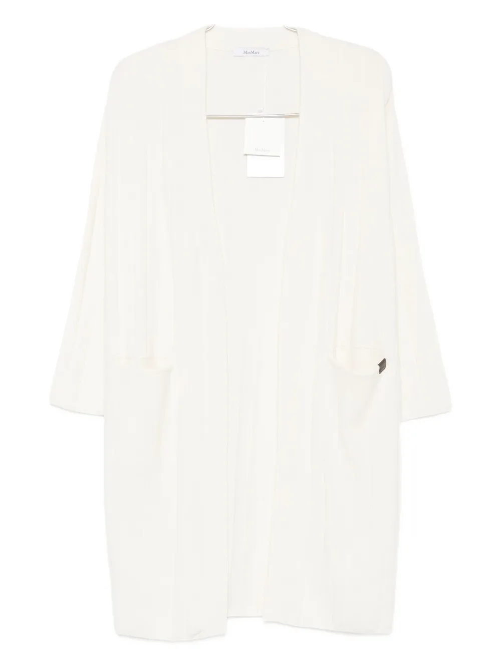 Max Mara Cashmere Cardigan In White