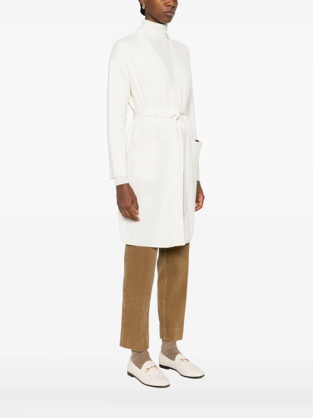 Max Mara Kasjmier vest Wit
