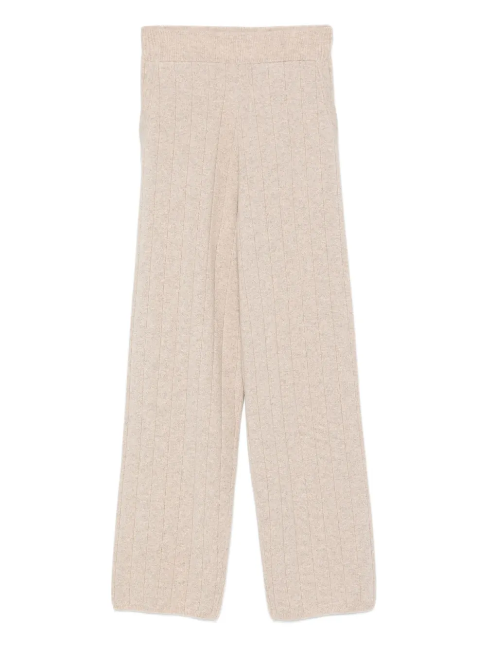 Max Mara Kasjmier geribbelde broek Beige