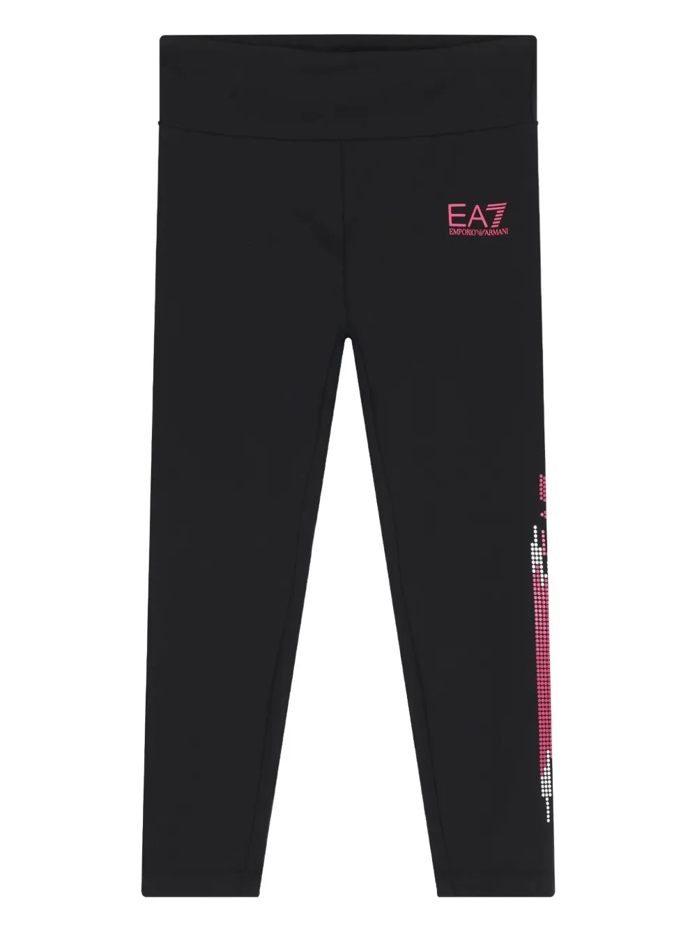 Emporio Ar i Kids logo-detail leggings Zwart