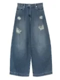 Simone Rocha distressed jeans - Blue