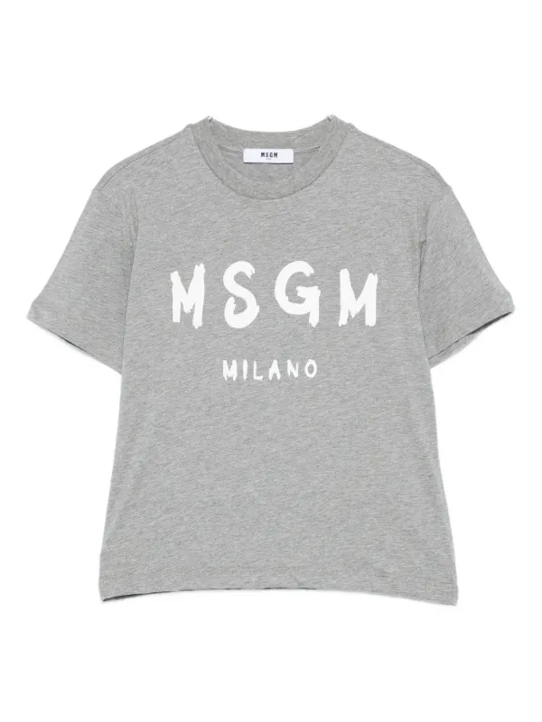 MSGM Kids logo-print T-shirt