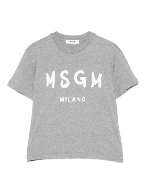 MSGM Kids playera con logo estampado