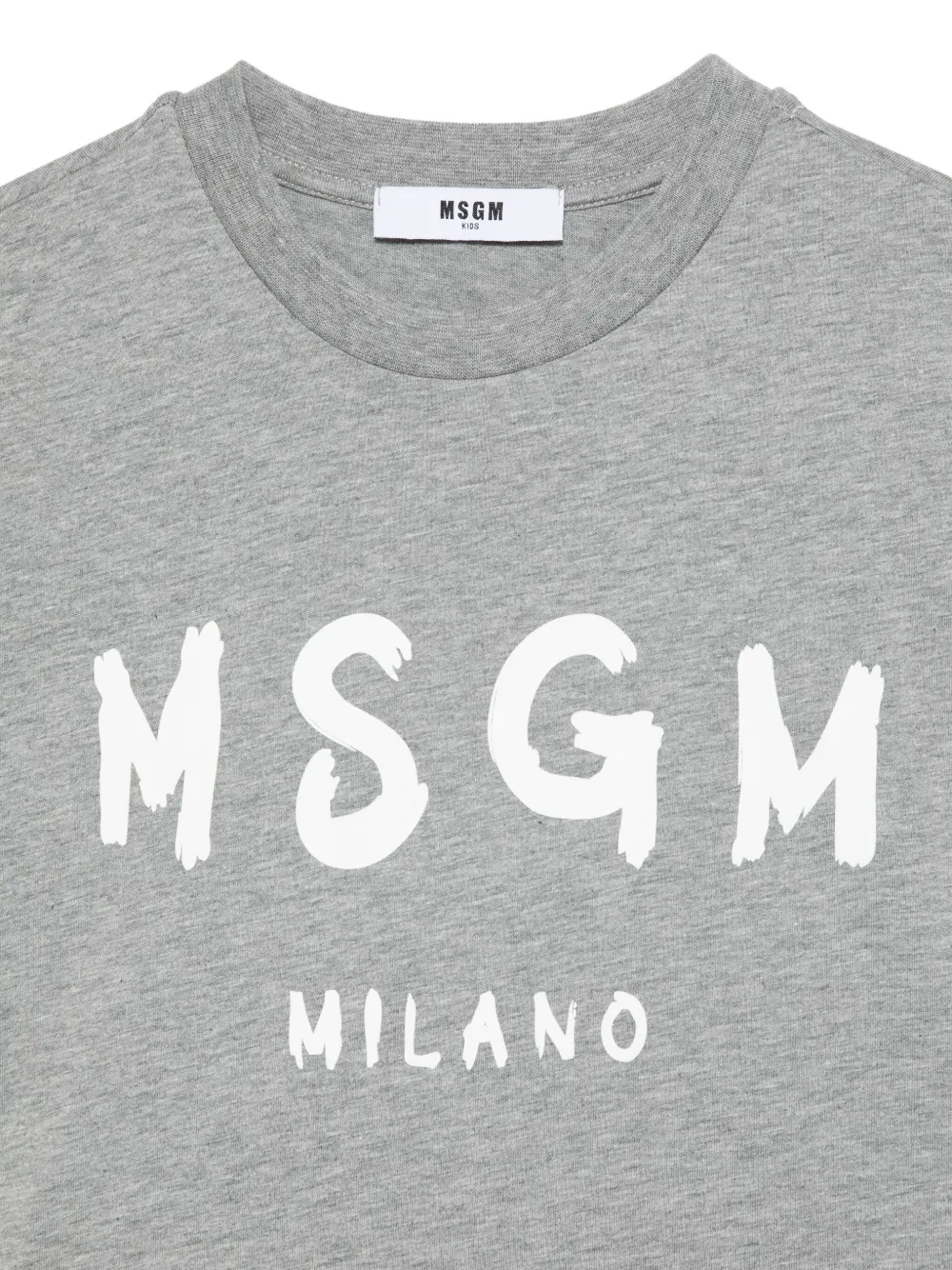 MSGM Kids T-shirt met logoprint Grijs