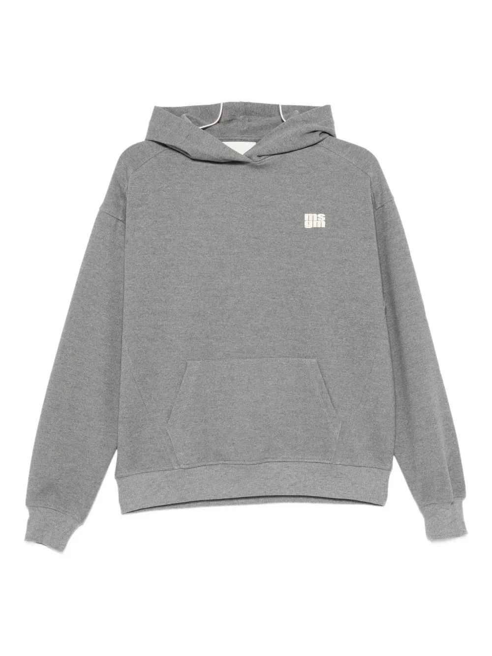 MSGM Kids logo-detailing hoodie | Grey | Image 1