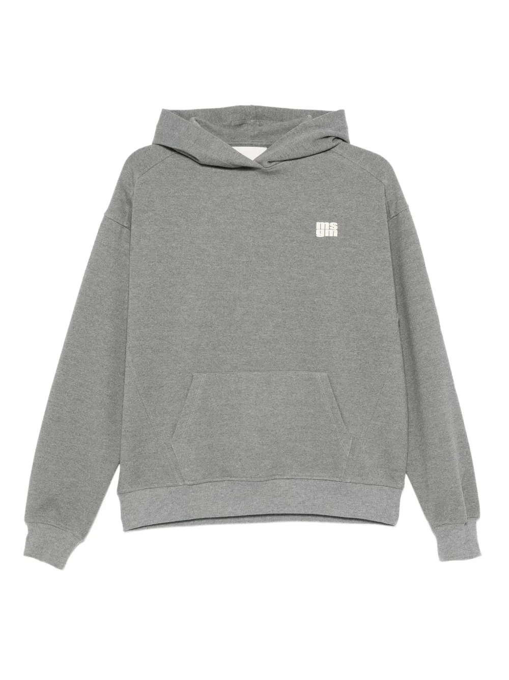 MSGM Kids logo-detailing hoodie - Grigio
