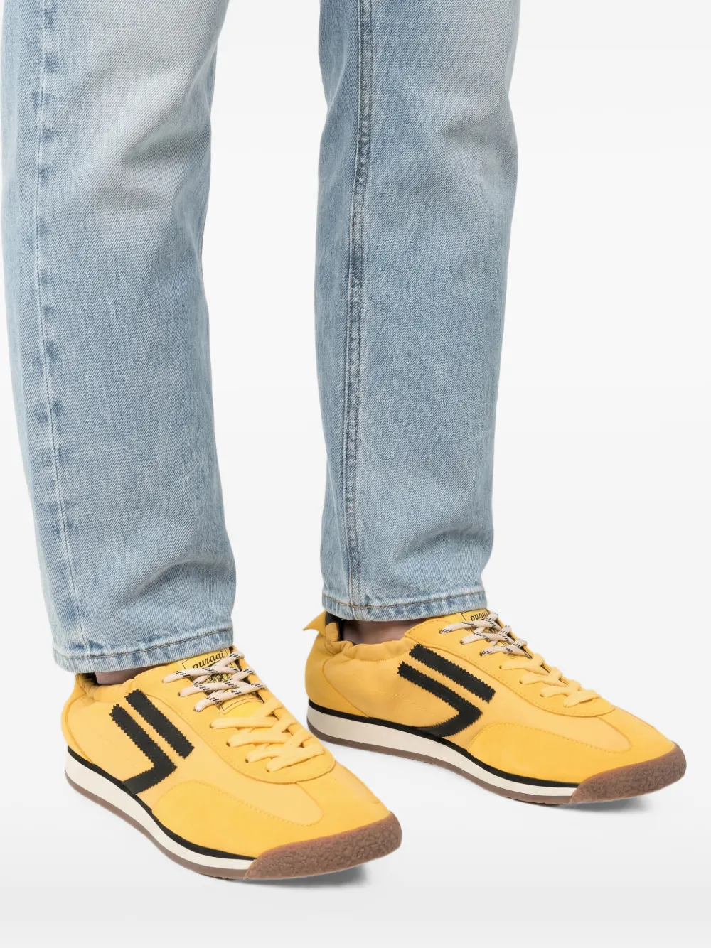 Puraai Panther sneakers met streepdetail Geel