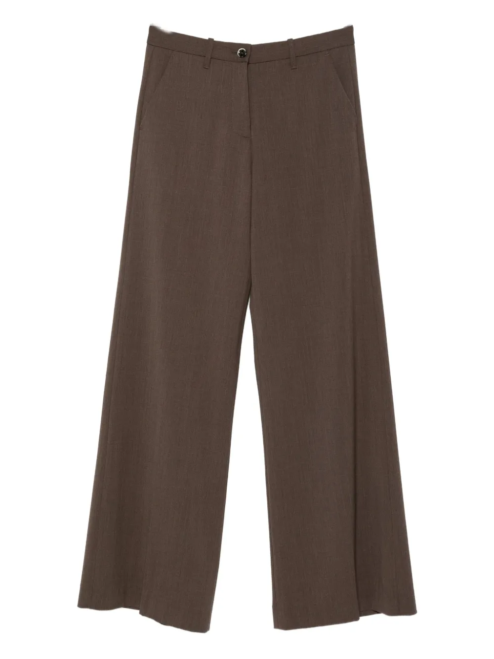 Nine In The Morning Stretch-wool Trousers In Brown