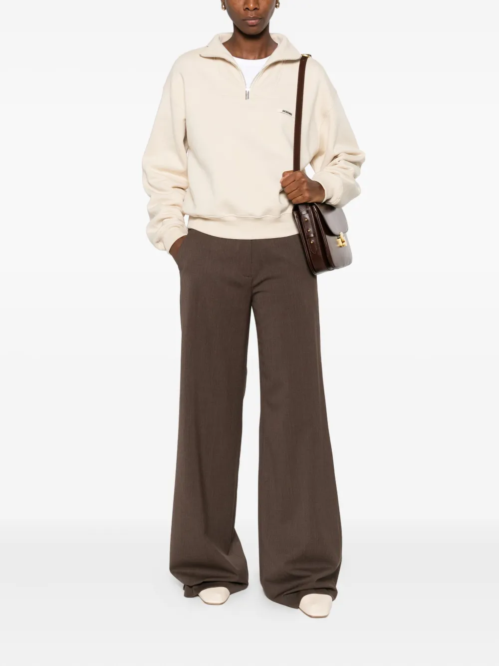 Nine In The Morning stretch-wool trousers - Bruin