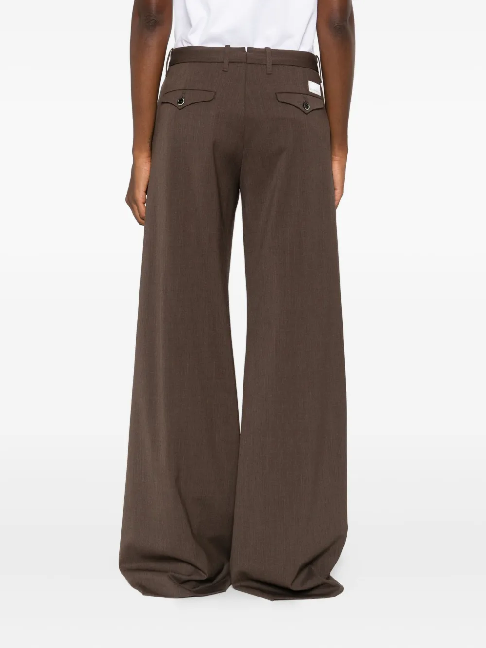Nine In The Morning Stretch broek Bruin