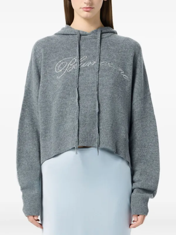 ブルマリン　パーカー Blumarine ビジュートリム パーカー | ブラック | FARFETCH JP