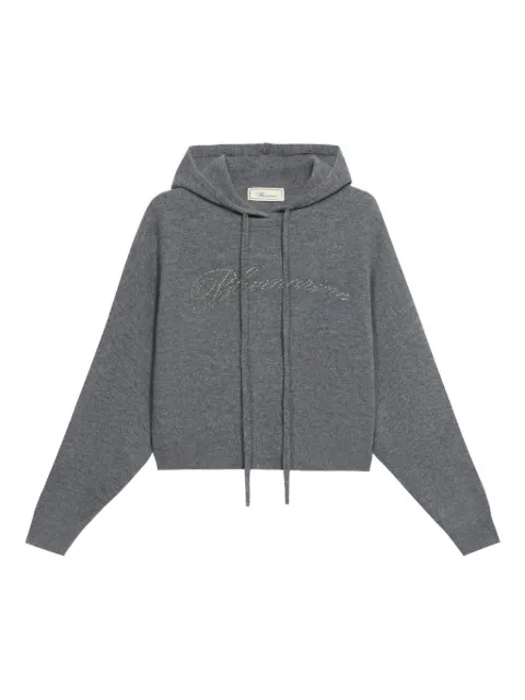 Blumarine crystal-embellished hoodie