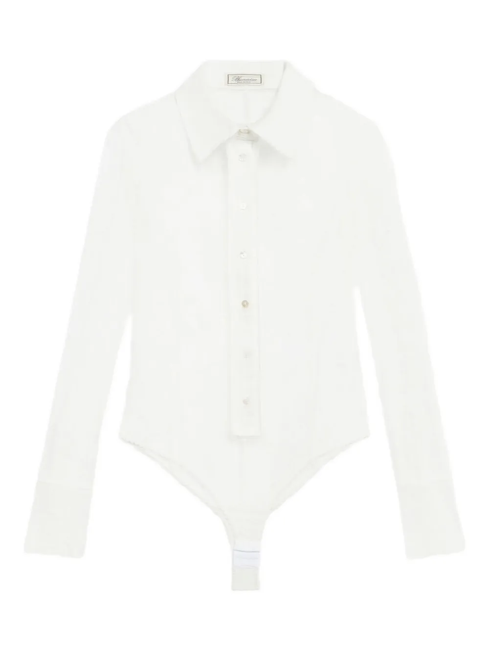 Blumarine Blouse met kanten vlakken Wit