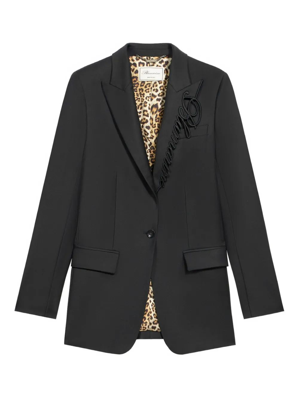 Blumarine Blazer met geborduurd logo Zwart