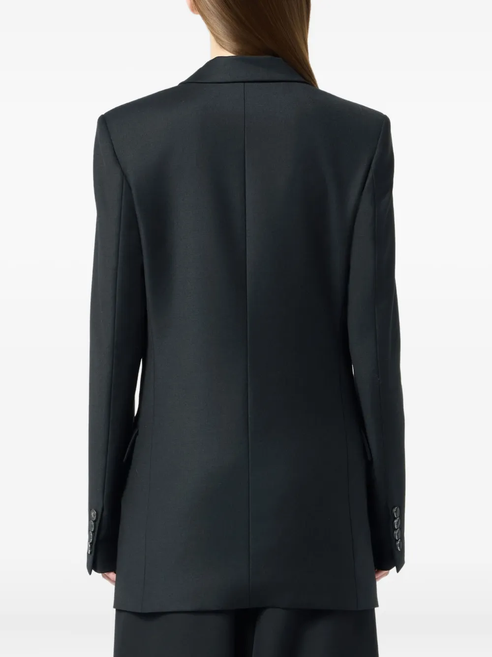 Blumarine Blazer met geborduurd logo Zwart