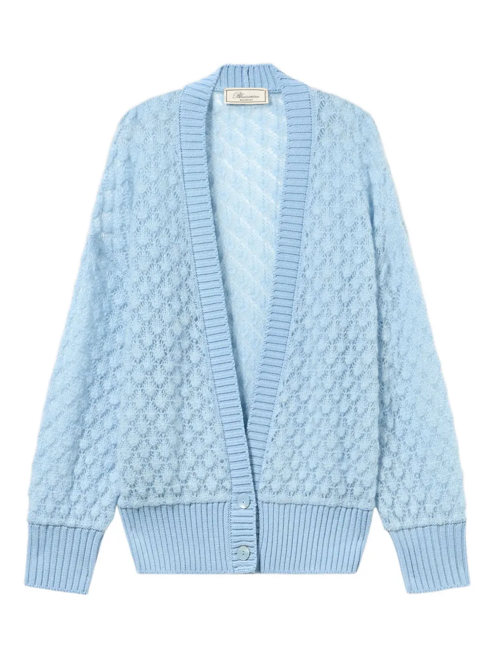 Blumarine Vest met knopen en textuur Blauw