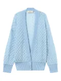 Blumarine textured button cardigan - Blue