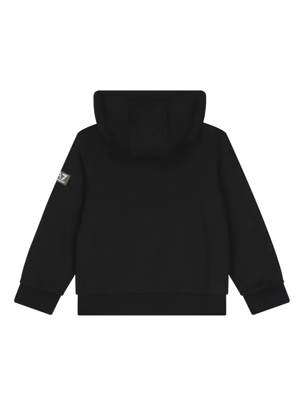 Emporio Armani Kids logo-embellished hooded sweatshirt Zwart