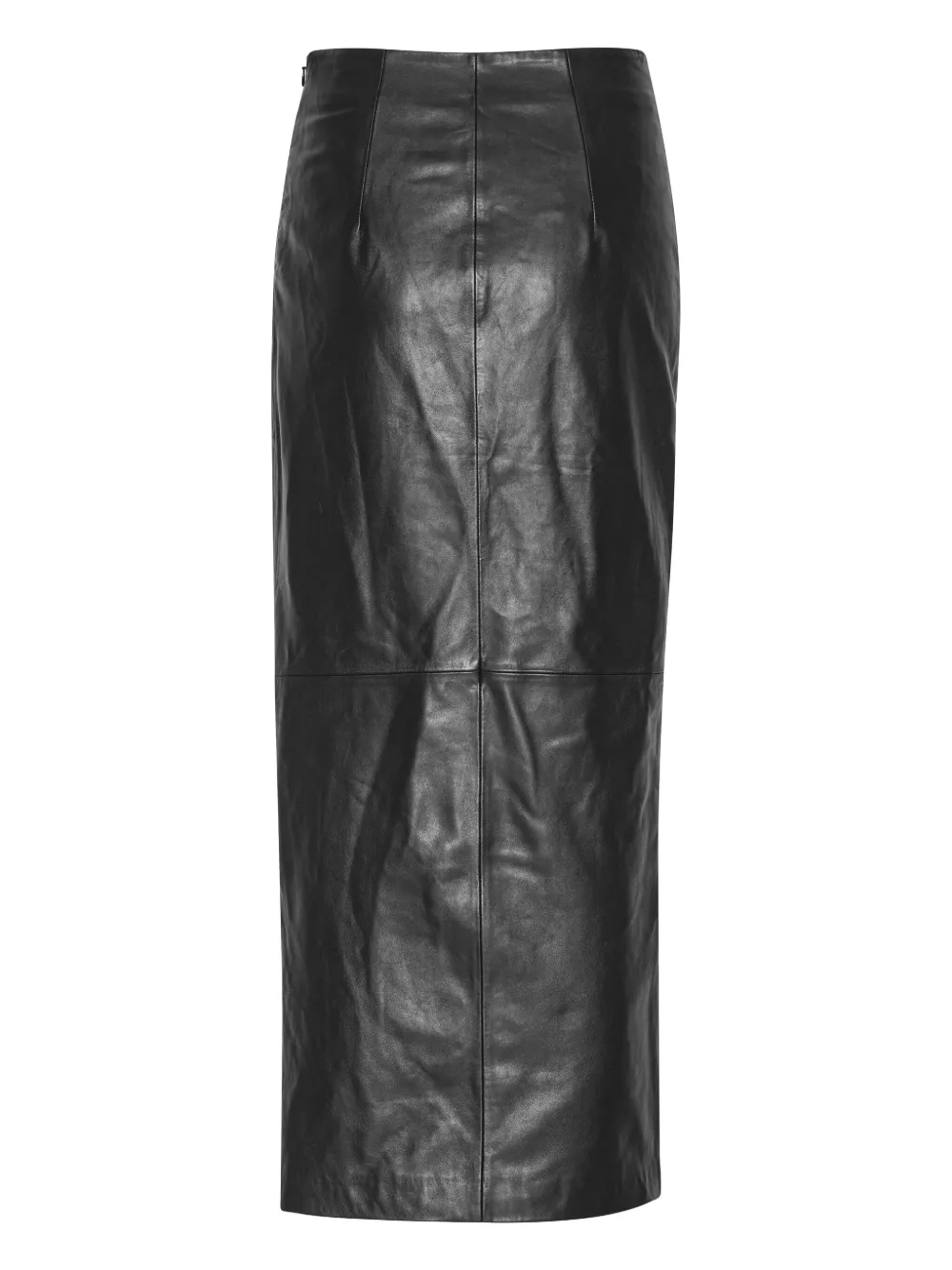 Rotate Birger Christensen Leather Maxi Skirt In Black