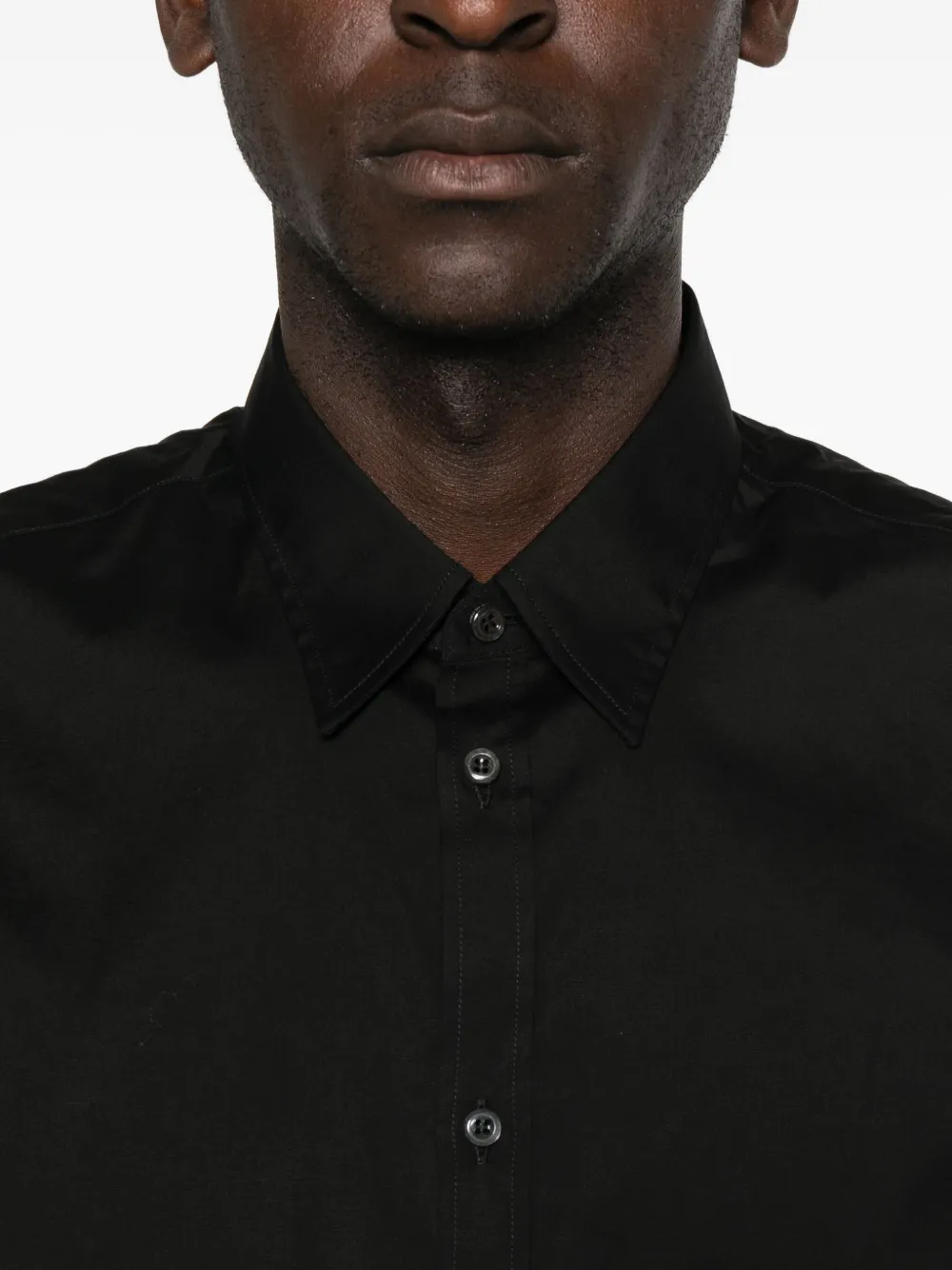 Dsquared2 Long-sleeve Button-up Shirt In Black