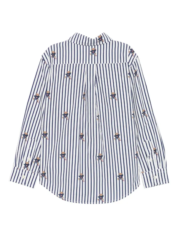 POLO RALPH LAUREN KIDS ストライプ シャツ | ホワイト | FARFETCH JP